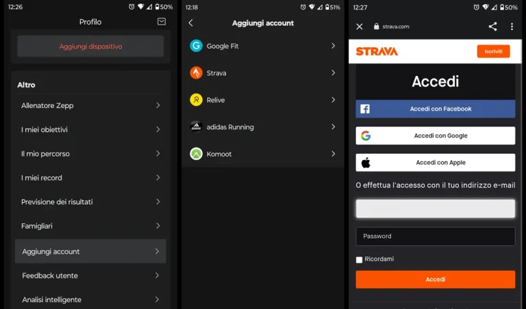 Come collegare Amazfit a Strava